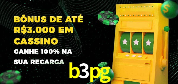 b3pg melhor bônus de depósito