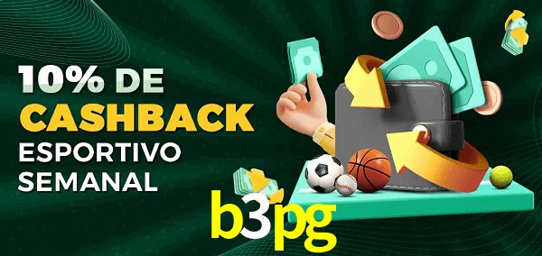 10% de bônus de cashback na b3pg